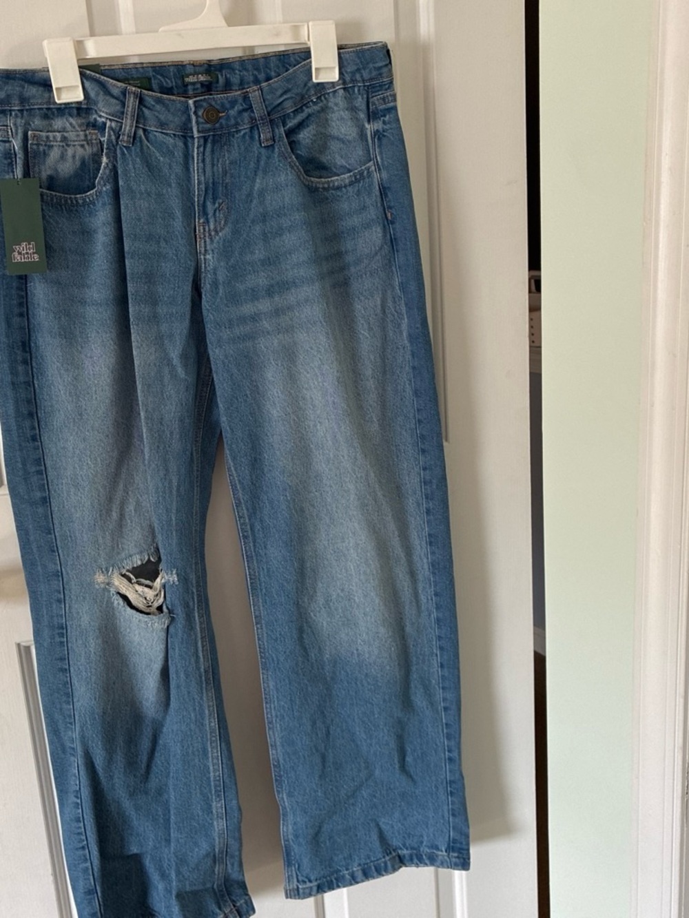 wild fable Light Blue Straight-Leg Jeans